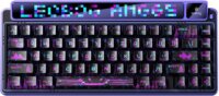 AULA AMG65 LightFeather RGB Gasket Tri-Mode Mechanikus Wireless Gaming Billentyűzet US - Lila