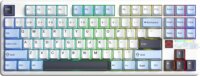 AULA F87 Pro V2 Star Vector RGB Gasket Tri-Mode Mechanikus Wireless Gaming Billentyűzet US - Kék/Fehér/Fekete