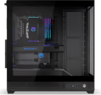 ENDORFY Fishtank 6000 Flex Midi Torony Számítógépház + 4db 120mm venilátor - Fekete