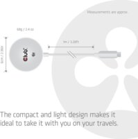 Club 3D CAC-3026 Qi2 Wireless Mágneses Töltő 25W + USB-C Kábel 1m - Fehér