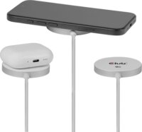 Club 3D CAC-3026 Qi2 Wireless Mágneses Töltő 25W + USB-C Kábel 1m - Fehér