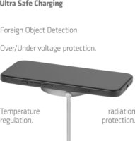 Club 3D CAC-3026 Qi2 Wireless Mágneses Töltő 25W + USB-C Kábel 1m - Fehér