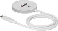 Club 3D CAC-3026 Qi2 Wireless Mágneses Töltő 25W + USB-C Kábel 1m - Fehér
