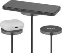 Club 3D CAC-3026 Qi2 Wireless Mágneses Töltő 25W + USB-C Kábel 1m - Fekete