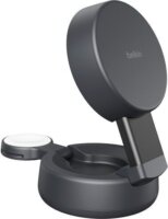 Belkin WIZ043KQCH UltraCharge Qi2 2-in-1 Wireless Mágneses Töltő Állvánnyal 25W - Fekete