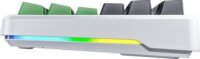 AULA F87 GrayWood V3 RGB Gasket Tri-Mode Mechanikus Wireless Gaming Billentyűzet US - Fekete/Fehér/Zöld