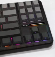 AULA F87 SpaceCrystal RGB Gasket Tri-Mode Mechanikus Wireless Gaming Billentyűzet US - Szürke