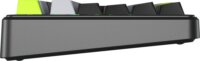 AULA F99 Pro GrayWood V3 RGB Gasket Tri-Mode Mechanikus Wireless Gaming Billentyűzet US - Fekete/Szürke/Zöld