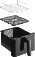 Sencor SFR 1250BK AirFryer Forrólevegős sütő 2 x 5,8L 3000 Watt - Fekete