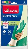 Vileda Dermo Plus Háztartási Gumikesztyű L - Zöld