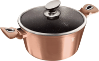 Berlinger Haus BH/6194 Metallic Lábas Üveg fedővel Ø 30 cm 8L - Rosegold