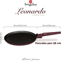 Berlinger Haus BH/8026 Leonardo Palacsintasütő Serpenyő 28cm - Fekete