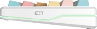 AULA F87 Pro V2 Ice Cream RGB Gasket Tri-Mode Mechanikus Wireless Gaming Billentyűzet US - Fehér
