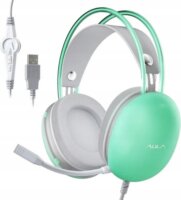 AULA S505 Vezetékes RGB Gamer Fejhallgató Headset - Zöld