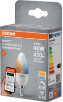 Osram SMART+ MATTER B40 E14 LED Okos Gyertya Izzó 9W