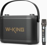 W-King H10S RGB TWS Bluetooth Karaoke Party Hangszóró Mikrofonnal 80W - Fekete