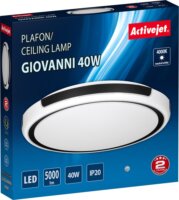 Activejet AJE-GIOVANN LED Mennyezeti lámpa 5000lm - Fehér / Fekete