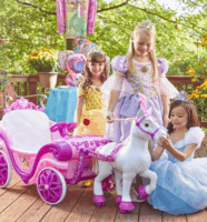Huffy Disney Hercegnők Gyerek Elektromos hintó - Rózsaszín