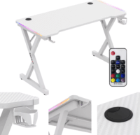 Huzaro Hero 2.3 RGB Gamer asztal 120 x 60 x 72 cm - Fehér
