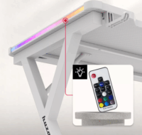 Huzaro Hero 2.3 RGB Gamer asztal 120 x 60 x 72 cm - Fehér