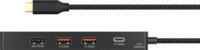 RaidSonic ICY BOX IB-DK4038-LCD Univerzális USB-C Laptop Dokkoló állomás LCD kijelzővel 100 Watt