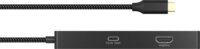 RaidSonic ICY BOX IB-DK4038-LCD Univerzális USB-C Laptop Dokkoló állomás LCD kijelzővel 100 Watt