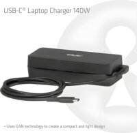 Club 3D CAC-1932 Univerzális USB-C Notebook Töltő Adapter 140W - Fekete