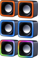 Defender Solar 7 2.0 Aktív USB RGB Hangszóró 6W - Fekete