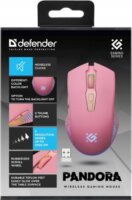 Defender GM-502 Pandora RF Wireless Gaming Egér - Rózsaszín