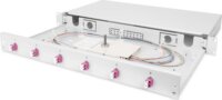 Digitus DN-96330-4 LWL 1HE LC OM4 Optikai Patch Panel 6 port - Szürke