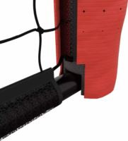Hudora Pro Tect Advanced fém focikapu 300 cm - Fekete/Piros