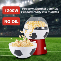 Beper P101CUD053 Olajmentes Popcorn készítő Gép 1200 Watt - Focilabda mintás