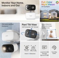 TP-Link Tapo C206 Smart Wifi FullHD 360° forgatható Okos Kamera - Fehér