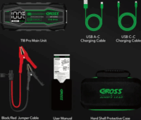 Caross T18 Pro Akkus Autós indító Beépített LED lámpával 1500A 16000mAh