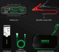 Caross T18 Akkus Autós indító Beépített LED lámpával 800A 10000mAh