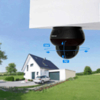 Foscam D8ET Smart 8MP 4K UltraHD 350° forgatható Okos Kamera - Fekete