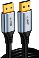 iBox ITVDP012 DisplayPort - DisplayPort 4K 60Hz Kábel 2m - Fekete/Ezüst