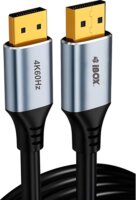 iBox ITVDP013 DisplayPort - DisplayPort 4K 60Hz Kábel 3m - Fekete/Ezüst