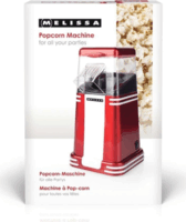 Melissa 16310187 Forró levegős Popcorn készítő Gép 1200 Watt - Piros / Fehér