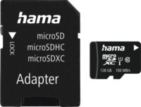 Hama 128GB microSDXC UHS-I Cl10 V10 Memóriakártya + Adapter