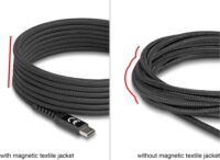Delock 81119 USB-C apa - USB-C apa 2.0 Mágneses Adat és Töltőkábel 60W 1m - Fekete