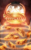 BLOW 44-601 AirFryer Forrólevegős sütő 9L 2600 Watt - Fekete