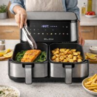 BLOW 44-601 AirFryer Forrólevegős sütő 9L 2600 Watt - Fekete