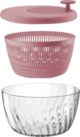 Guzzini 170900272 Spin&Store Saláta centrifuga Ø 26cm 5L - Rózsaszín