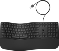 HP 480 Comfort Vezetékes Ergonomikus Billentyűzet ENG - Fekete