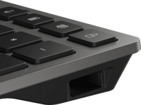 HP 720 Többeszközös Wireless Billentyűzet US - Ezüst/Fekete