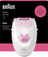Braun Silk-epil 3-000 Preciziós Epilátor - Fehér / Rózsaszín