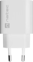 Natec NUC-2392 Ribera USB-A Hálózati Töltő Adapter 18W - Fehér