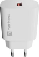 Natec NUC-2392 Ribera USB-A Hálózati Töltő Adapter 18W - Fehér