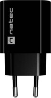Natec NUC-2393 Ribera USB-A Hálózati Töltő Adapter 18W - Fekete